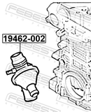 Febest 19462-002 Thermostat 105°C