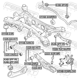 Febest 2223-SOR18R Rear Stabilizer Link / Sway Bar Link