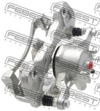Febest 0477-KB4FRH Front Right Brake Caliper Assembly (With Bracket)