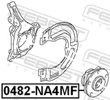Febest 0482-NA4MF Front Wheel Hub