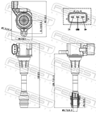 Febest 02640-006 Ignition Coil