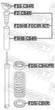 Febest FDSI-CB4UPR Rear Spring Upper Seat