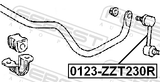 Febest 0123-ZZT230R Rear Stabilizer Link / Sway Bar Link