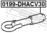 Febest 0199-DHACV30 Tow Hook