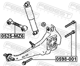Febest 0598-001 Bolt