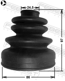 Febest 0215-S14T Boot Inner CV Joint Kit 86X97X24.5
