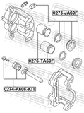 Febest 0274-A60F-KIT Front Caliper Slide Pin