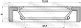 Febest 95GAS-49720808X Drive Shaft Oil Seal 47.7X72.25X8X8