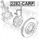 Febest 2282-CARF Front Wheel Hub