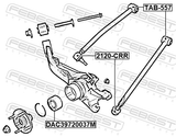 Febest 2120-CRR Ball Joint Rear Upper Arm