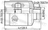 Febest 2211-XM12RH Inner CV Joint Right 33X42X28