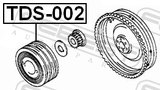 Febest TDS-002 Crankshaft Pulley 2L/2LTE/3L/5L/5LE