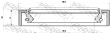 Febest 95IAS-44691010X Oil Seal Transaxle Case 42.8X69.2X10X10