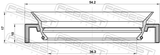 Febest 95HAY-38541017R Drive Shaft Oil Seal 36.3X54.2X10X17
