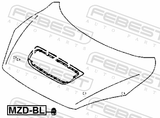 Febest MZD-BL Bumper Hood