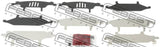 Febest 0103-ZZE120F Disc Brake Clip Set
