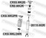 Febest CRSS-WK2R Rear Shock Absorber Mounting