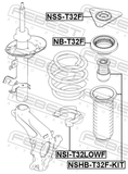 Febest NSI-T32LOWF Front Spring Lower Seat