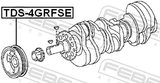 Febest TDS-4GRFSE Crankshaft Pulley 4GRFSE