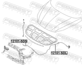 Febest 12101-SDS Cable Assembly Hood Lock Control