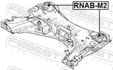 Febest RNAB-M2 Subframe Rear Bushing