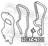 Febest 1087-C100 Timing Belt Tensioner Pulley