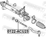 Febest 0122-ACU25 Steering Tie Rod