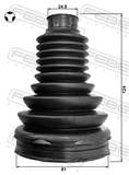 Febest 1915-E60T Boot Inner CV Joint Kit 81X124X24.8