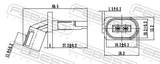 Febest 23606-017 ABS Sensor