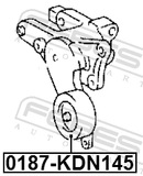 Febest 0187-KDN145 Pulley Tensioner Kit