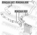 Febest RINGAH-007 Air Intake Hose Seal
