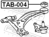Febest TAB-004 Rear Bushing, Front Control Arm