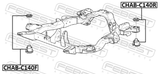 Febest CHAB-C140R Subframe Rear Bushing