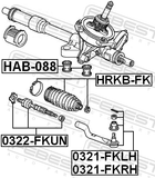 Febest HAB-088 Steering Rack Bushing