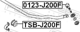Febest 0123-J200F Front Stabilizer Link / Sway Bar Link
