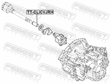 Febest TT-CLICVJRH Driveshaft Adaptor Sleeve