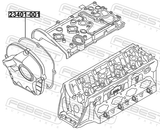Febest 23401-001 Gasket, Timing Case Cover