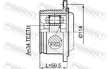 Febest 2311-829 Inner CV Joint 34X114