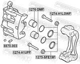Febest 1276-DMF Front Caliper Piston D46
