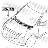 Febest ND-J10 Bumper Hood