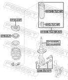 Febest HYB-ELF Front Shock Absorber Bearing