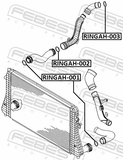 Febest RINGAH-001 Air Intake Hose Seal