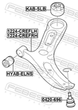 Febest 1224-CREFLH Left Lower Front Arm