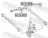 Febest 0131-001 Eccentric Nut