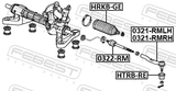 Febest 0321-RMLH Steering Tie Rod End Left