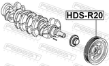 Febest HDS-R20 Crankshaft Pulley