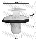 Febest 88570-216 Retainer Clip