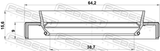 Febest 95HBY-40640916R Drive Shaft Oil Seal 40X64X9X15.6
