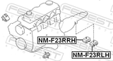 Febest NM-F23RRH Rear Engine Mount RH