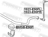 Febest 1923-E90FL Front Left Stabilizer Link / Sway Bar Link